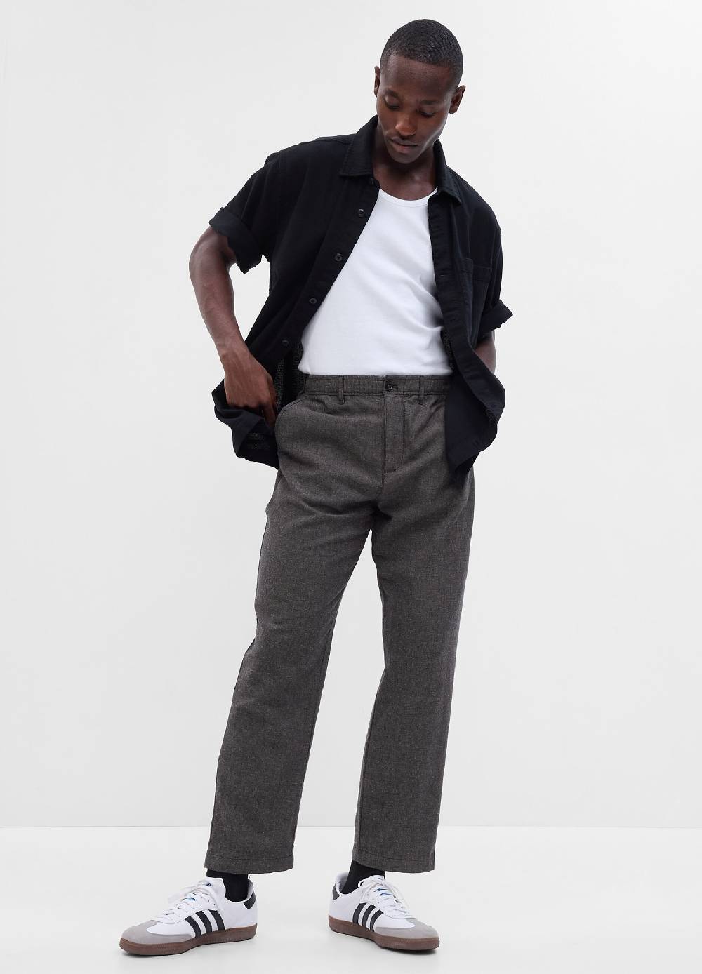 Ovs Pantaloni relaxed fit in lino e cotone