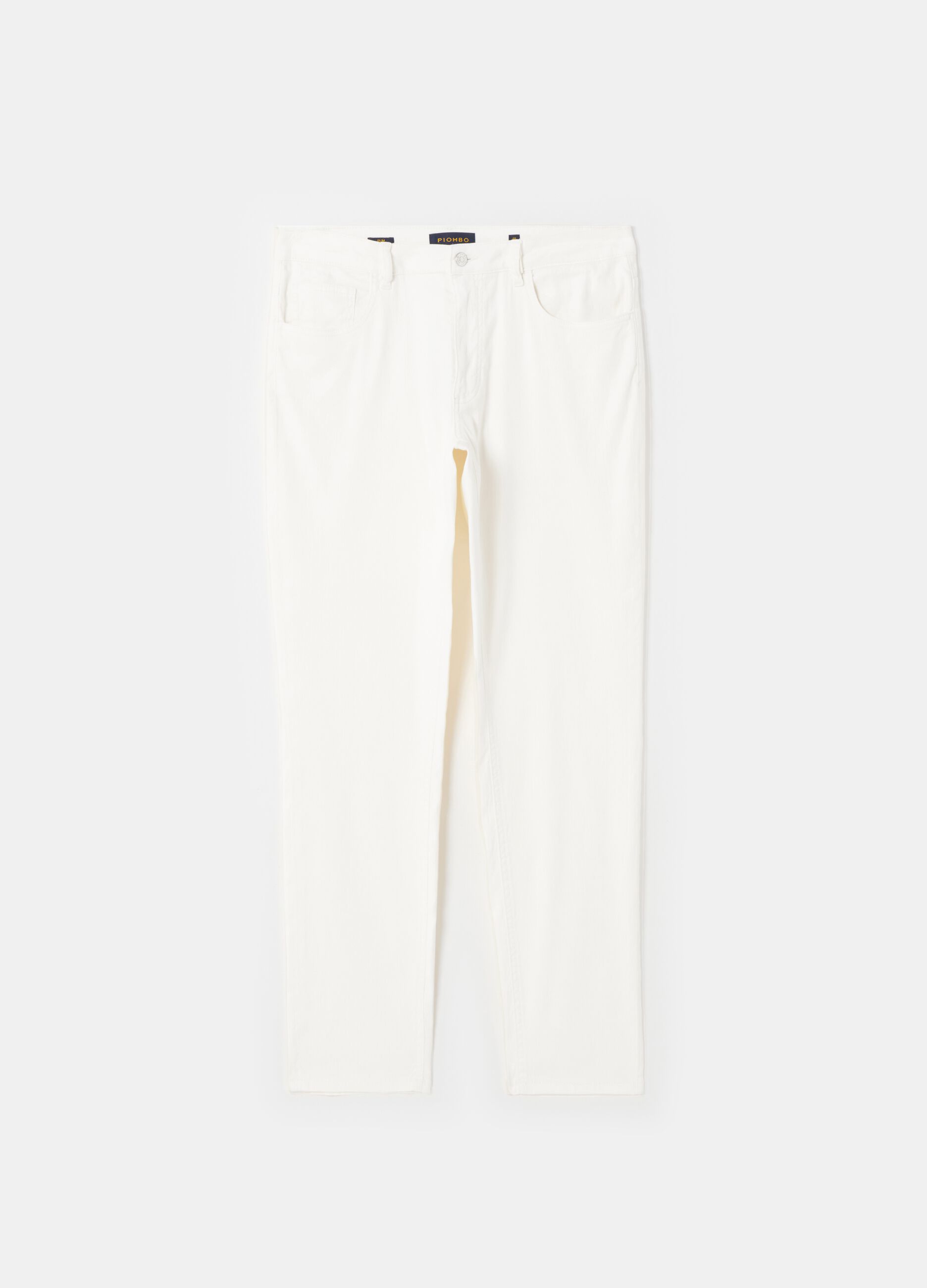 Ovs Pantaloni Slim Fit In Lino E Cotone PIOMBO