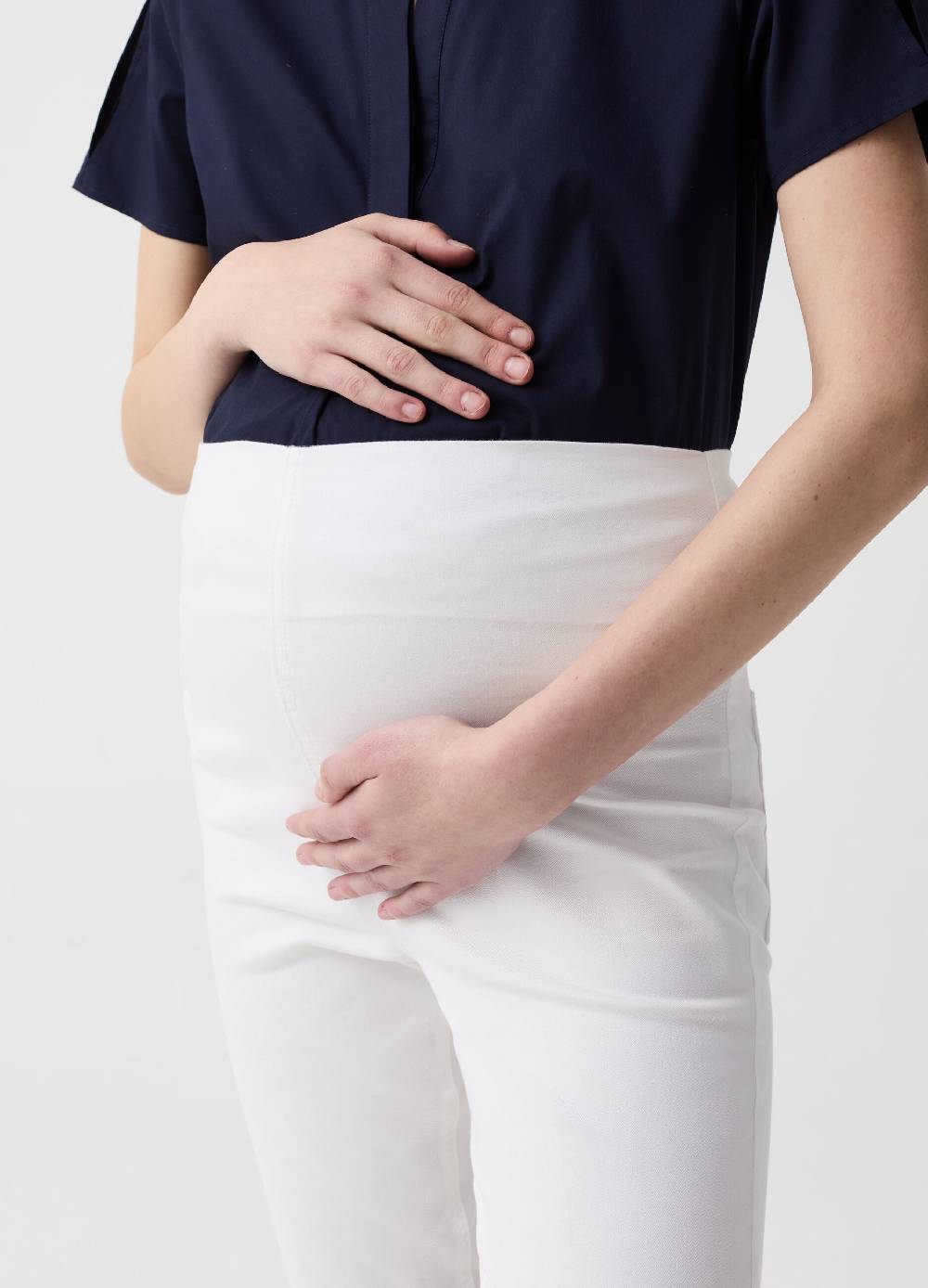 Ovs Pantaloni Slim Fit Premaman Con Tasche