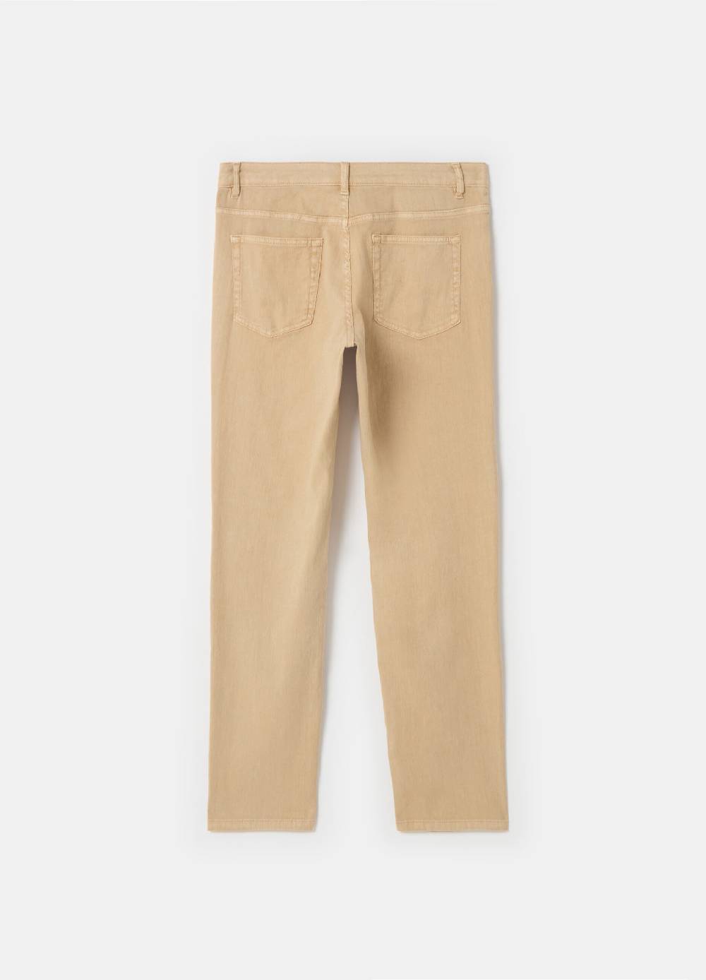 Ovs Pantaloni Slim In Lino E Cotone Stretch