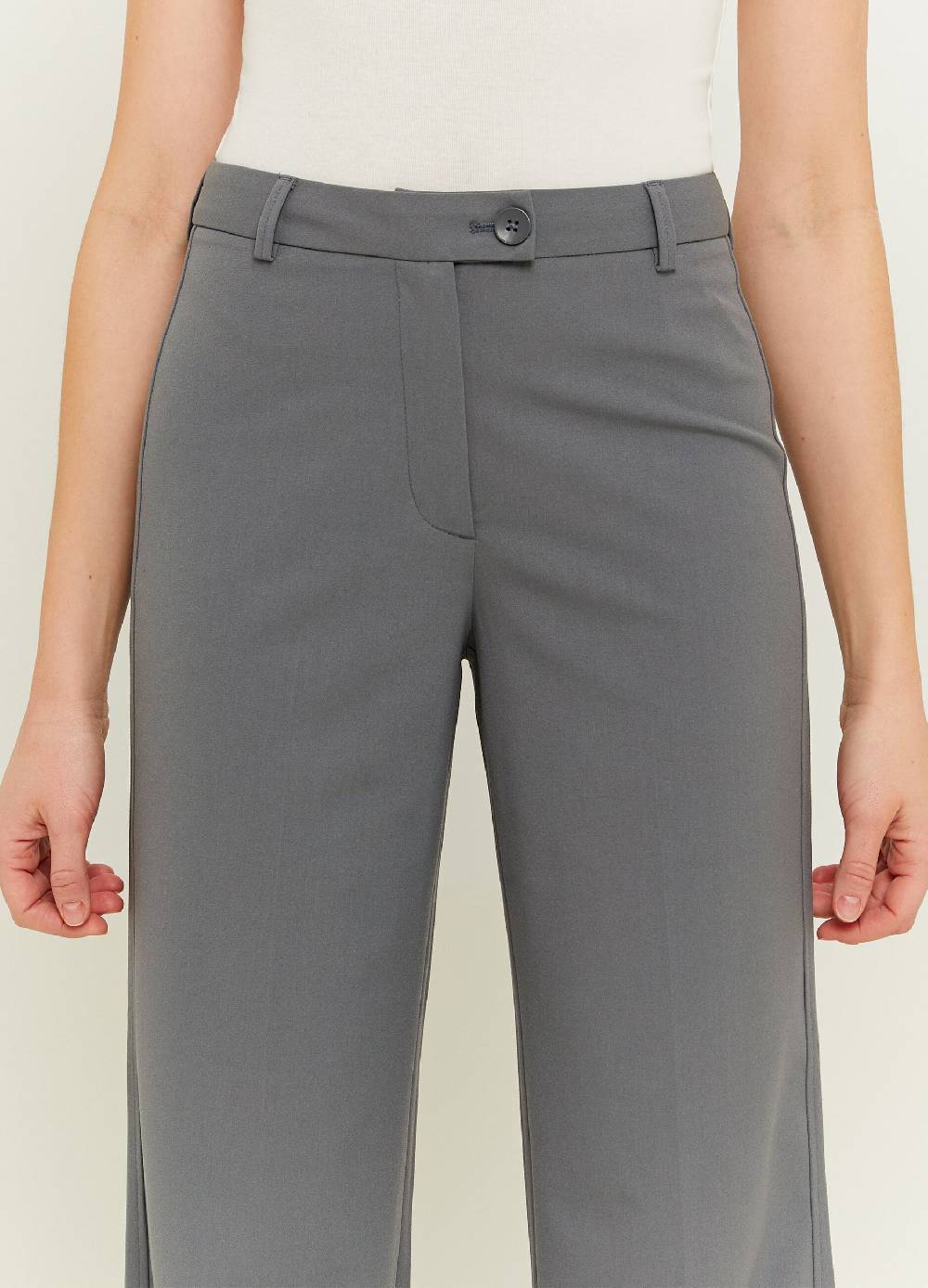 Ovs Pantaloni Straight Fit A Vita Alta