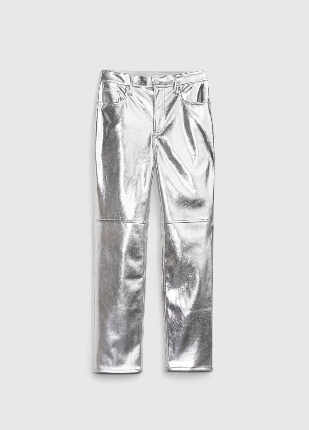 Ovs Pantaloni Straight Fit Effetto Lucido