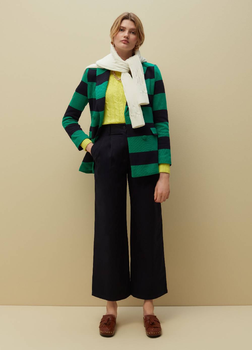 Ovs Pantaloni wide leg con pinces