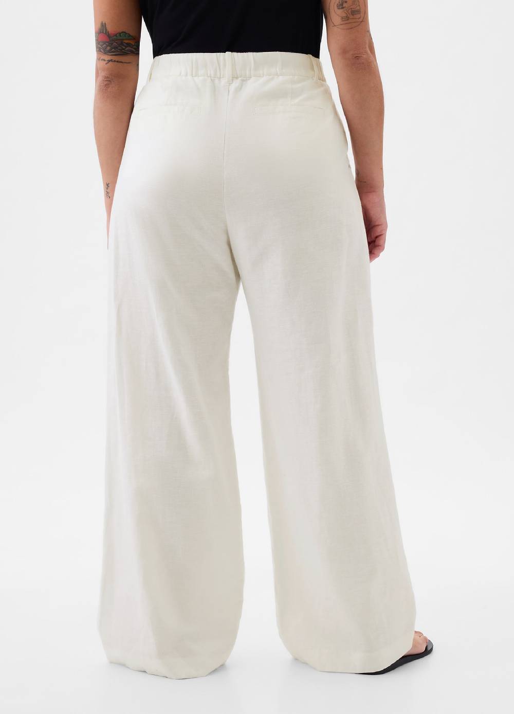 Ovs Pantaloni Wide Leg In Lino E Cotone