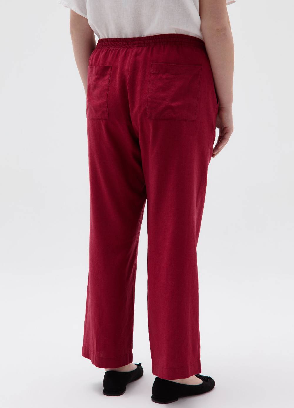 Ovs Pantaloni Wide Leg In Lino E Viscosa Curvy