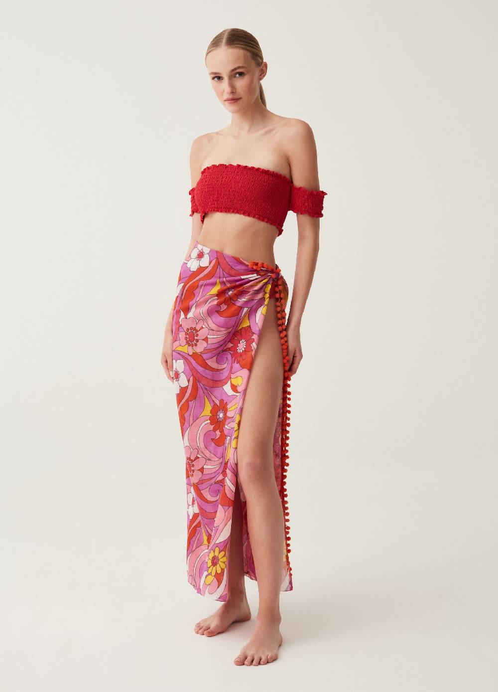 Ovs Pareo in cotone con stampa all-over