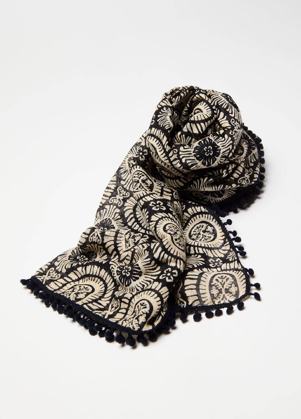 Ovs Pareo in cotone e seta fantasia etnica