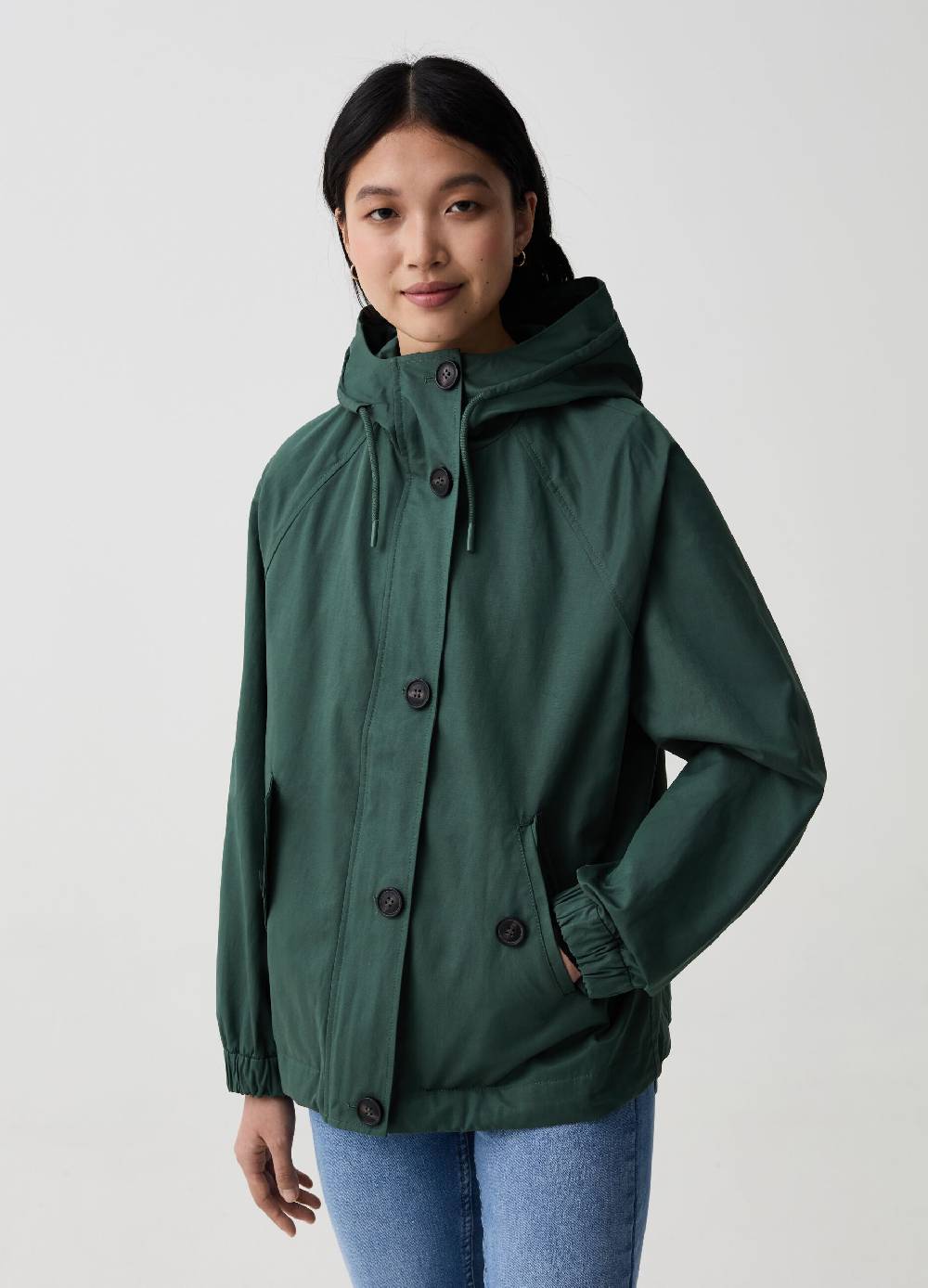 Ovs Parka Corto Oversize Maniche Raglan