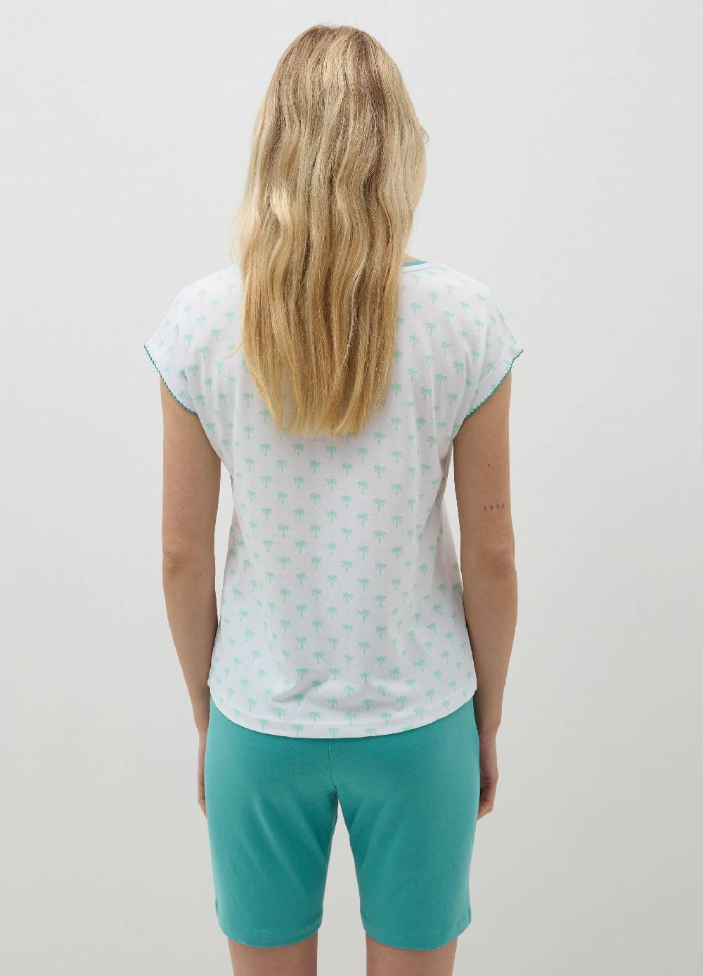 Ovs Pigiama Corto Con Stampa Palme