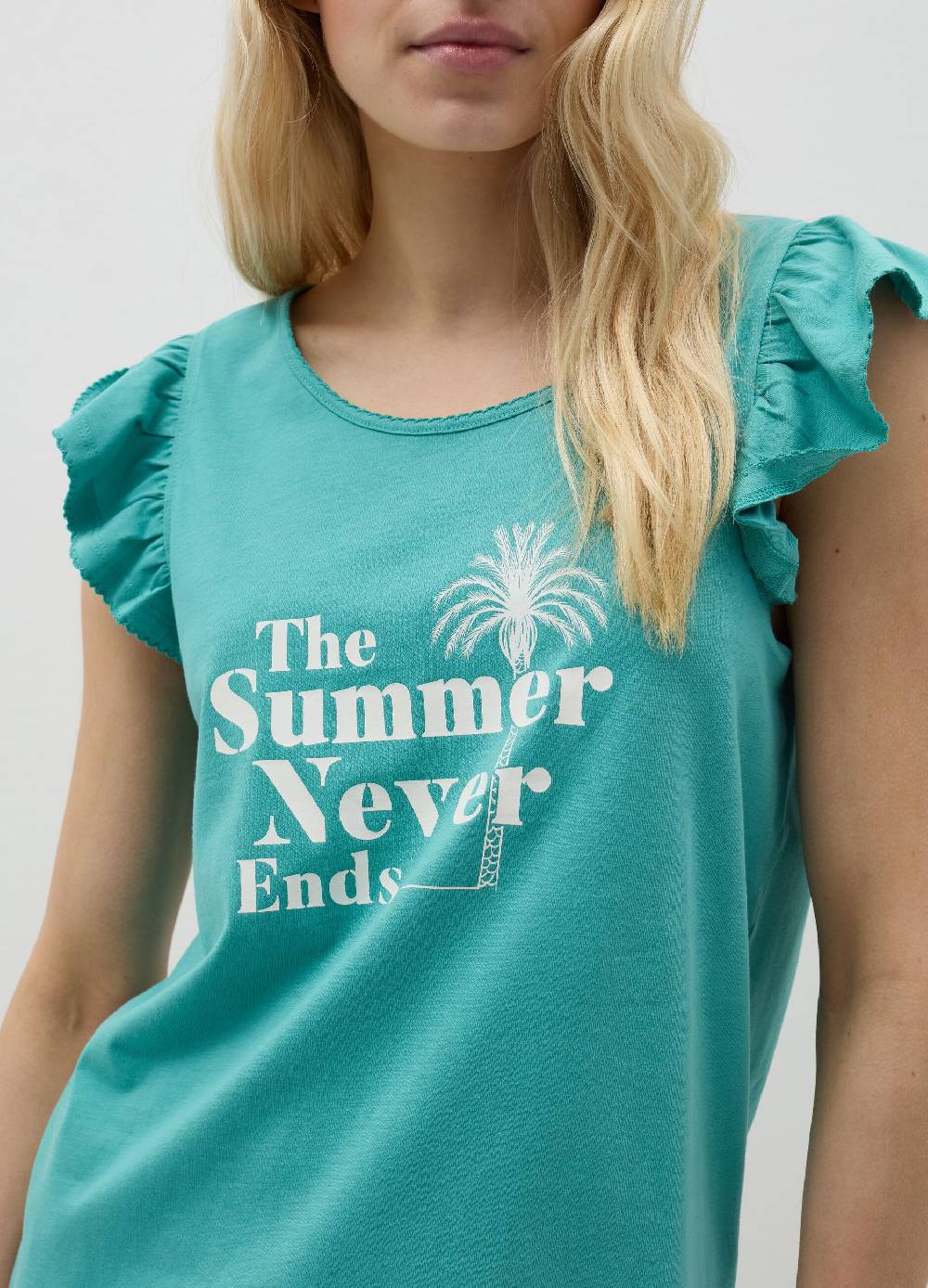 Ovs Pigiama Corto Con Volant E Stampa Palme