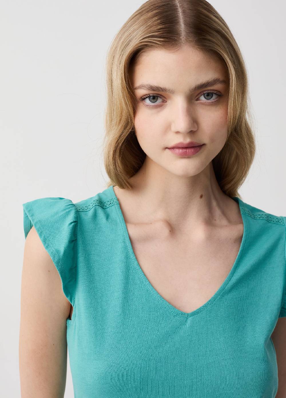 Ovs Pigiama Corto Con Volant Stampa Patchwork