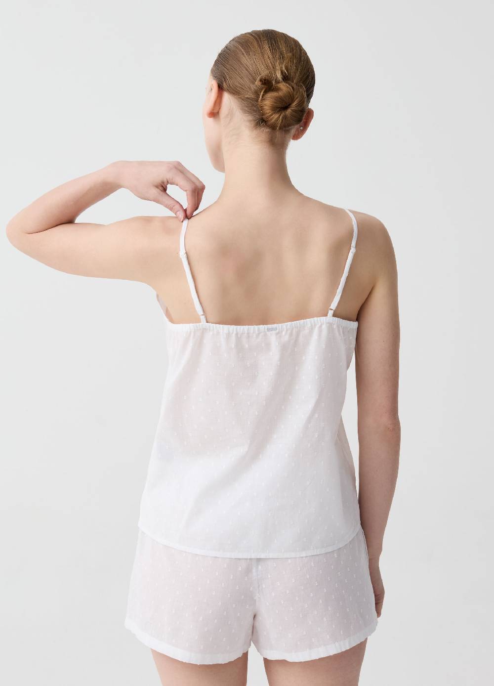 Ovs Pigiama Corto In Cotone Dobby