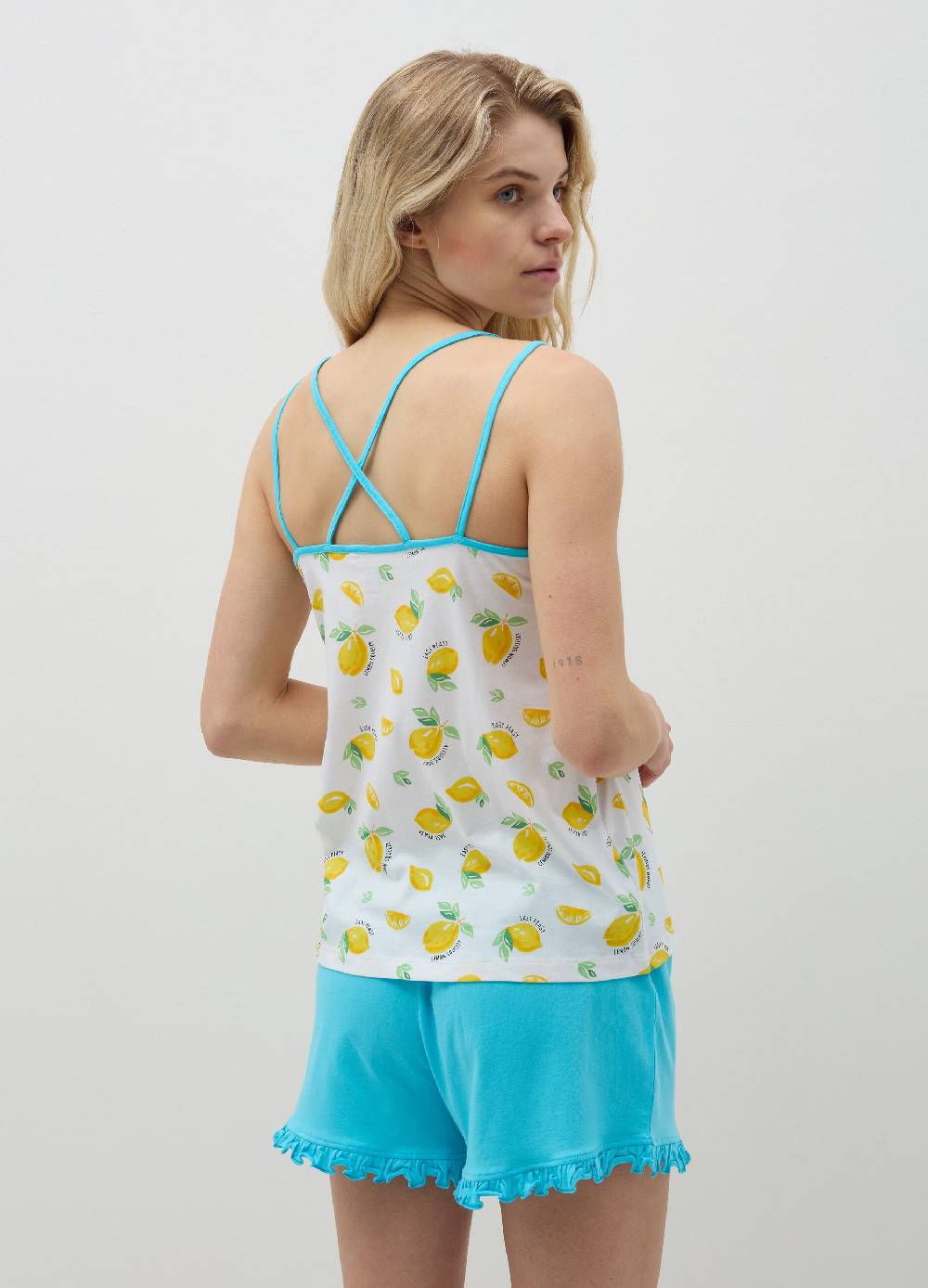 Ovs Pigiama Corto Stampa Limoni