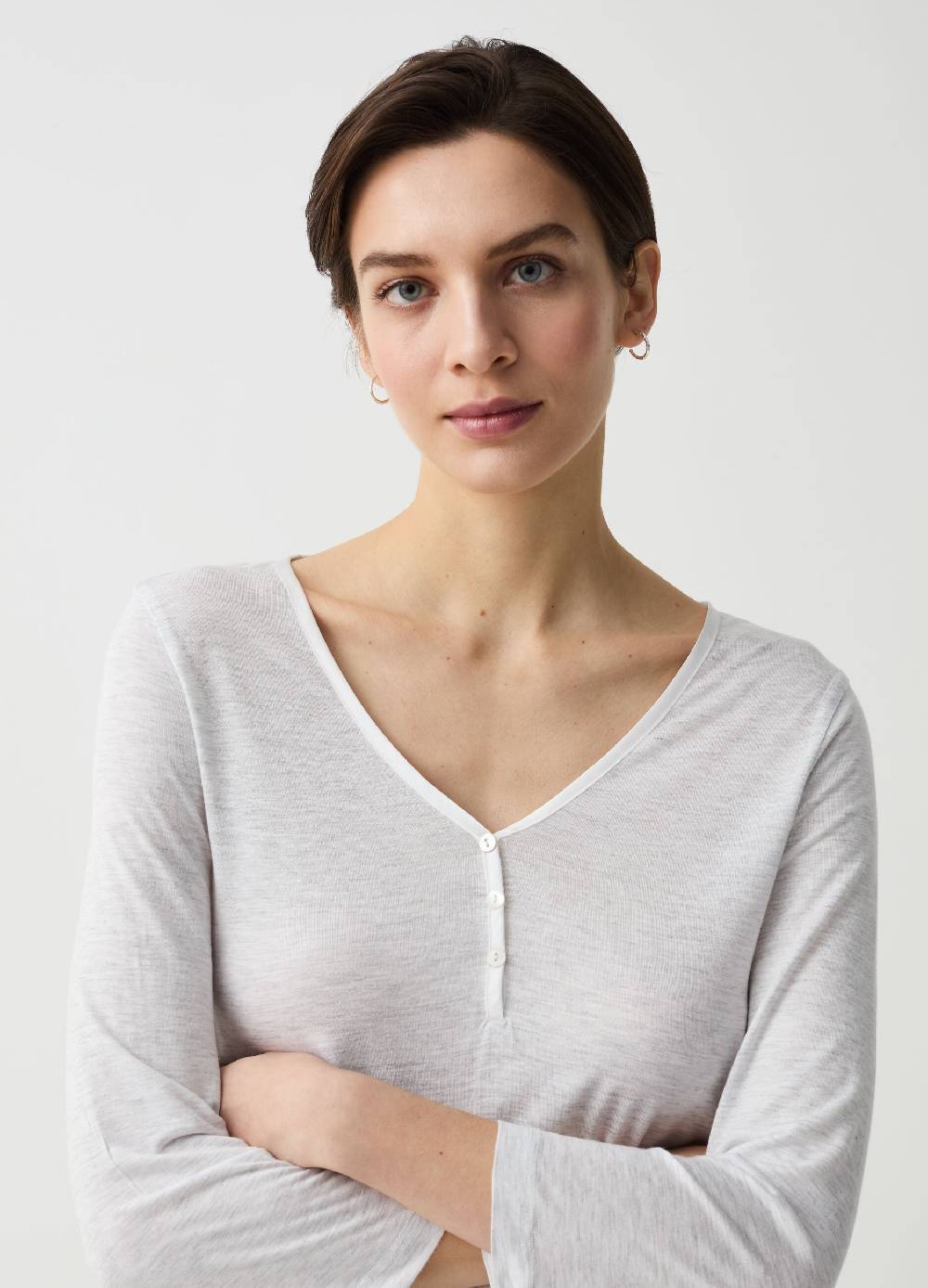 Ovs Pigiama Lungo In Viscosa Scollo Serafino A V