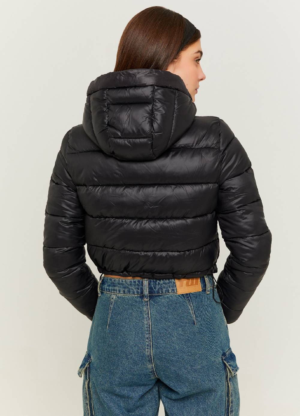 Ovs Piumino Crop Trapuntato Con Cappuccio