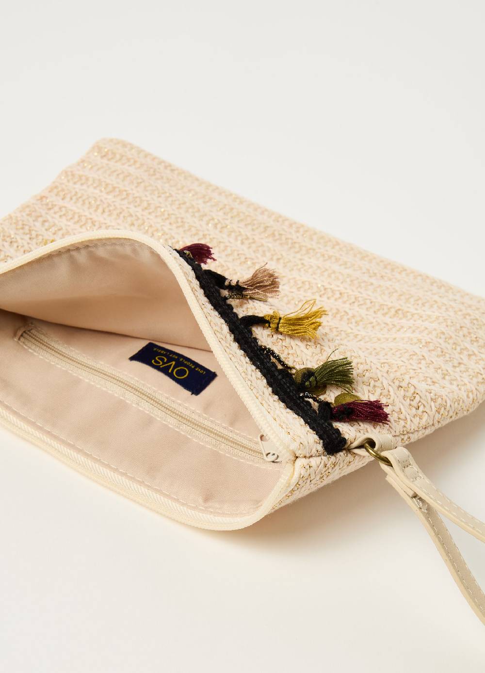 Ovs Pochette Con Applicazione Crochet E Nappine
