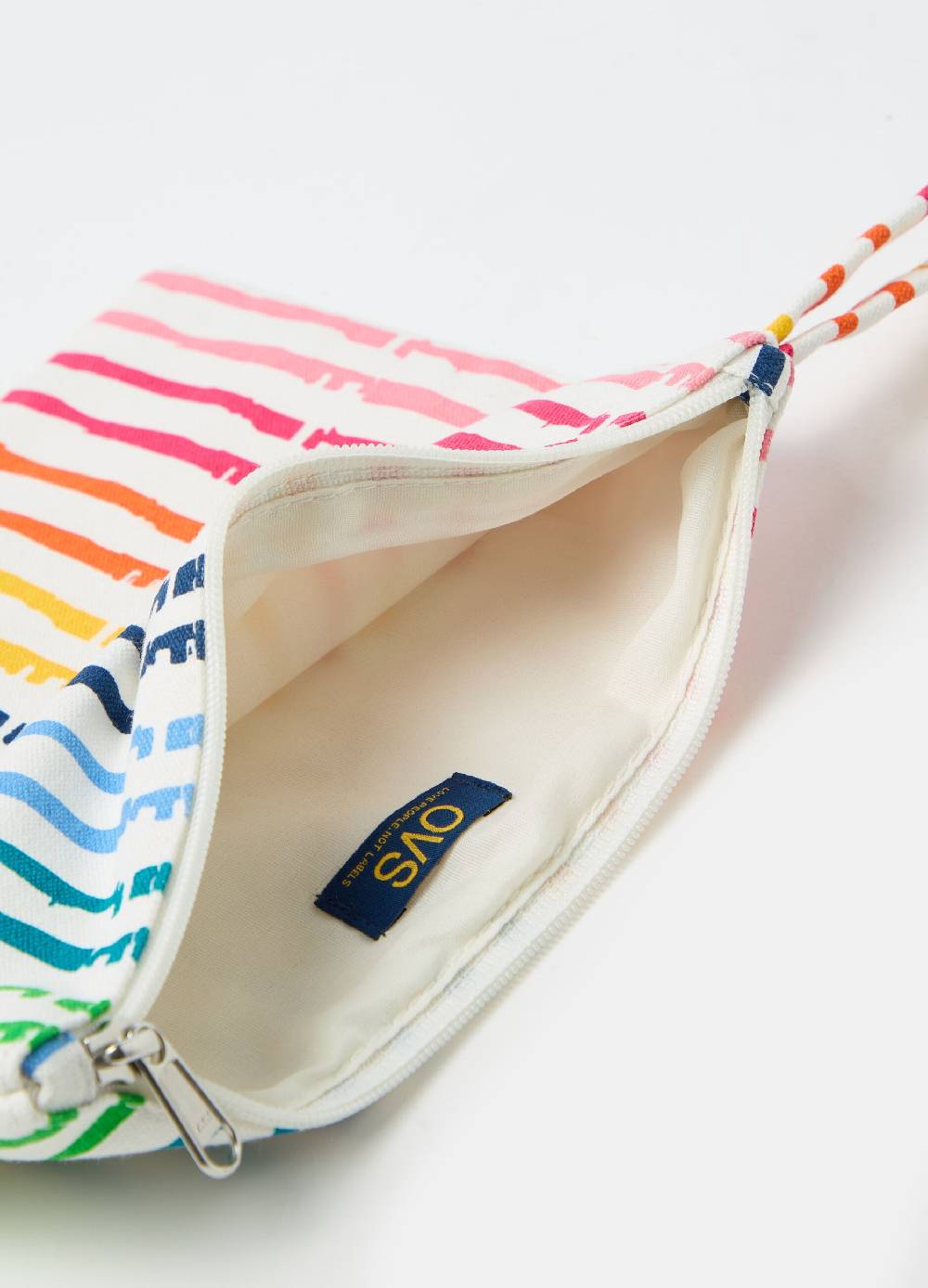 Ovs Pochette In Cotone Con Fantasia Righe
