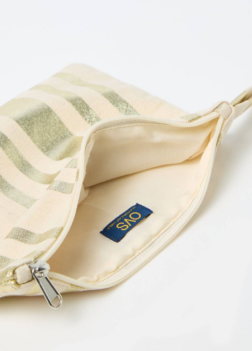 Ovs Pochette In Cotone Con Fantasia Righe