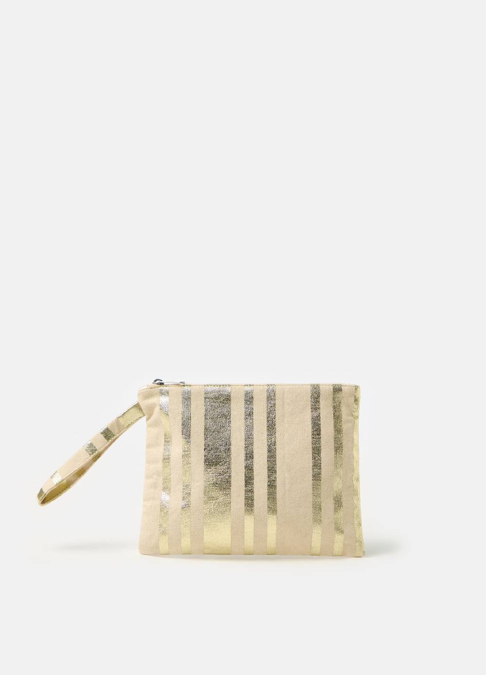 Ovs Pochette in cotone con fantasia righe