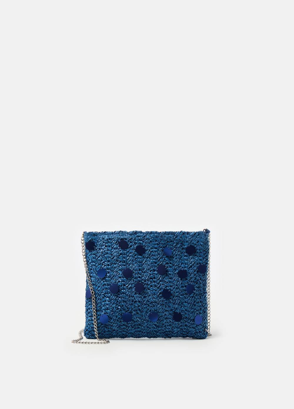 Ovs Pochette in rafia con paillettes