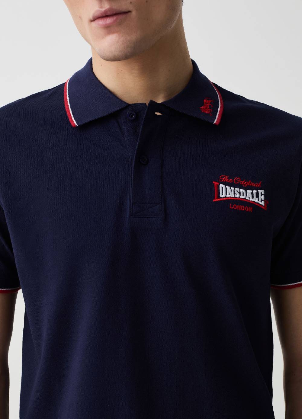 Ovs Polo Con Profili Rigati E Ricamo Logo