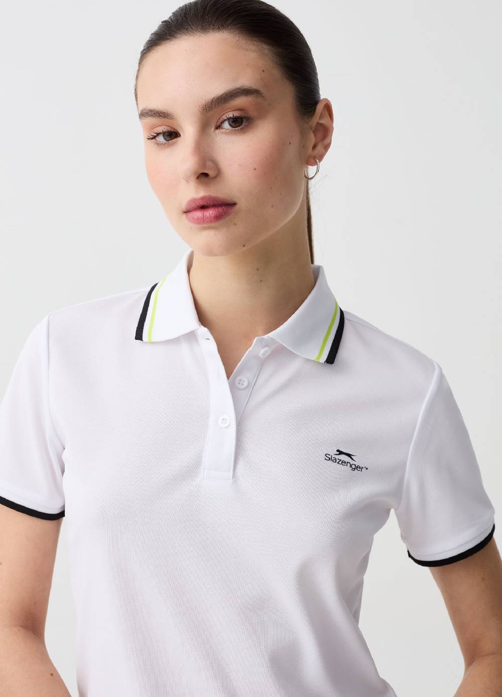 Ovs Polo Da Tennis Con Profili Rigati Slazenger