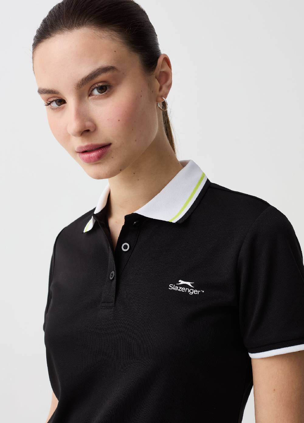 Ovs Polo Da Tennis Con Profili Rigati Slazenger