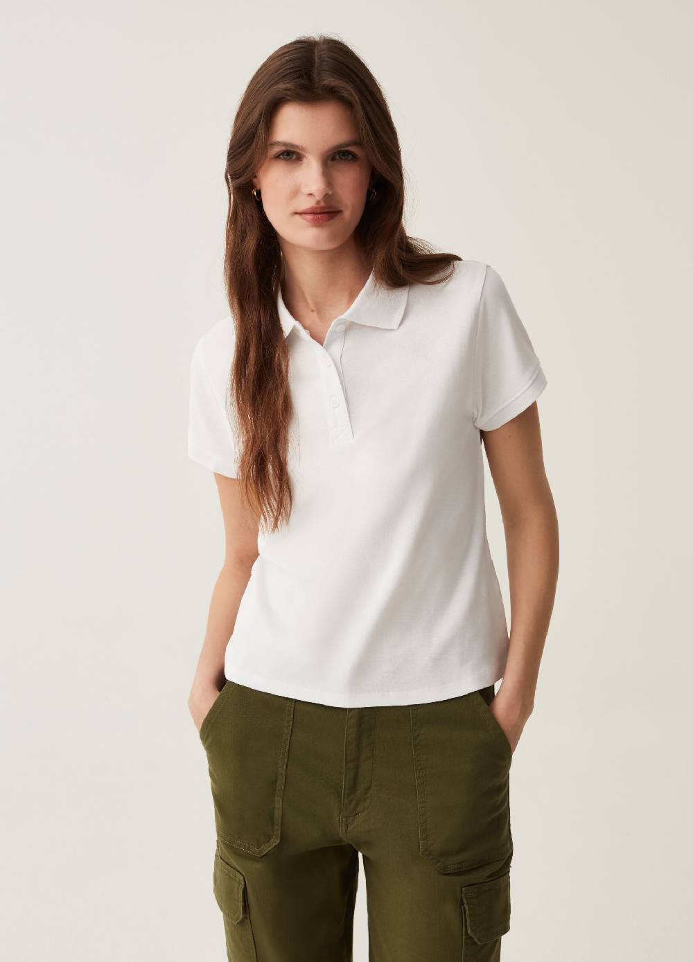 Ovs Polo in cotone tinta unita