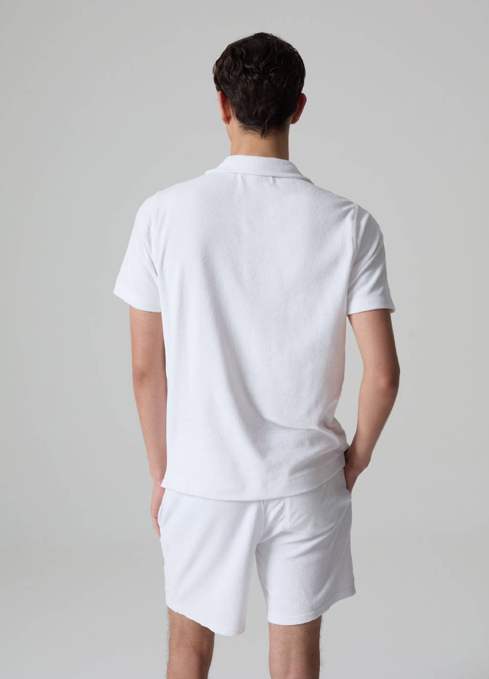 Ovs Polo In French Terry Reverse Con Tasca