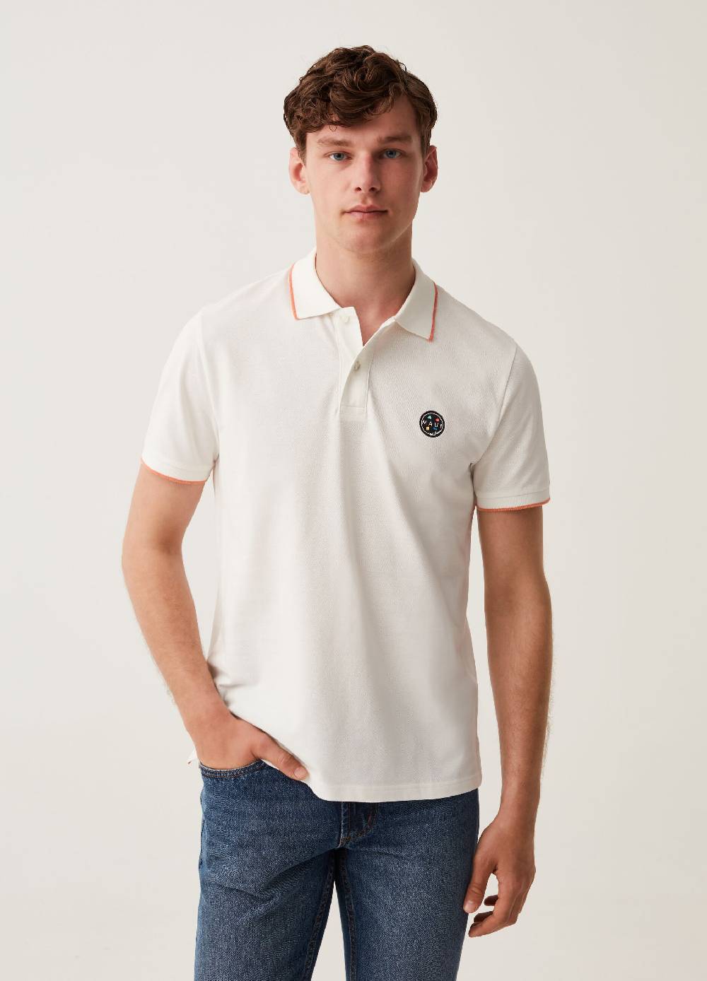 Ovs Polo in piquet con stampa Maui and Sons