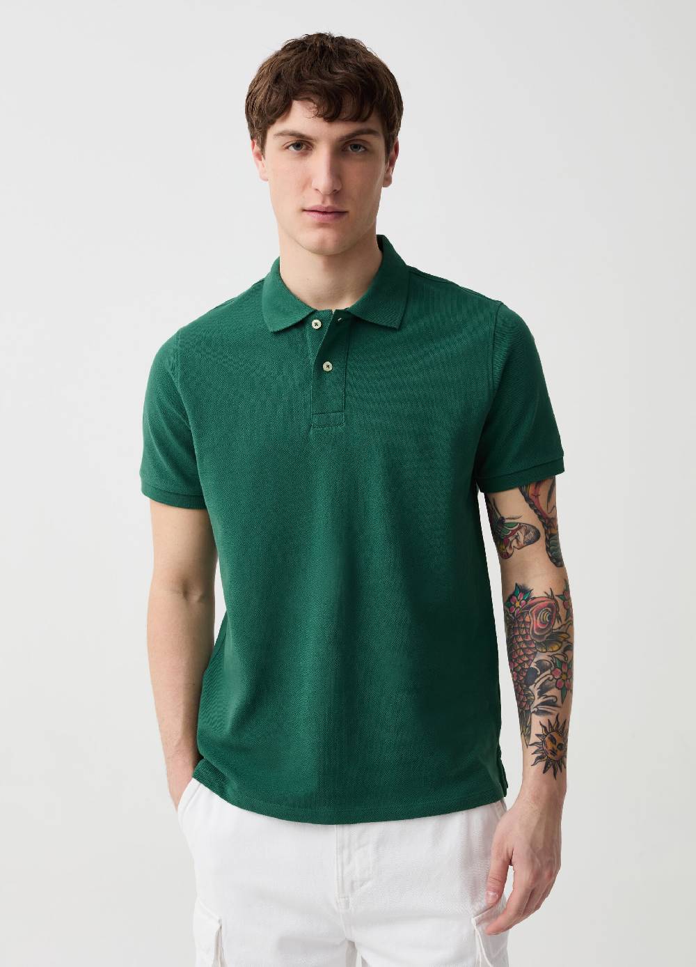 Ovs Polo in piquet di cotone bio