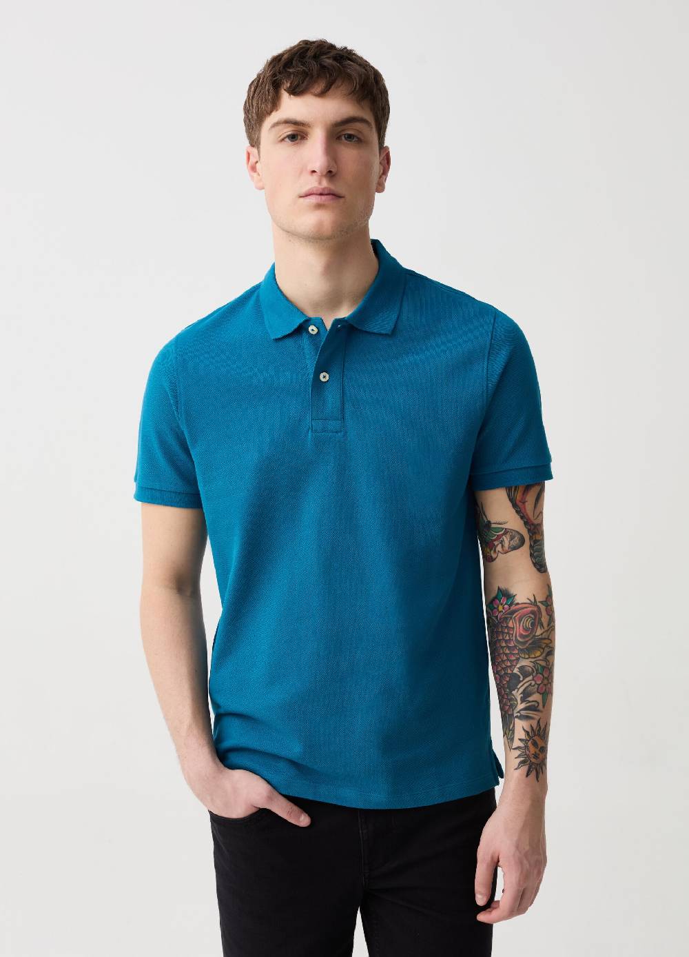 Ovs Polo in piquet di cotone bio
