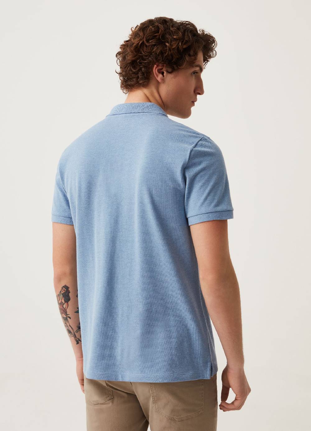 Ovs Polo In Piquet Mélange