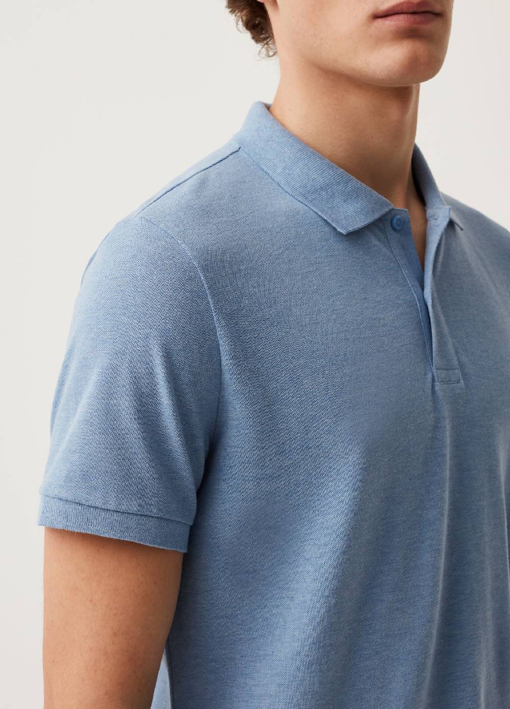 Ovs Polo In Piquet Mélange