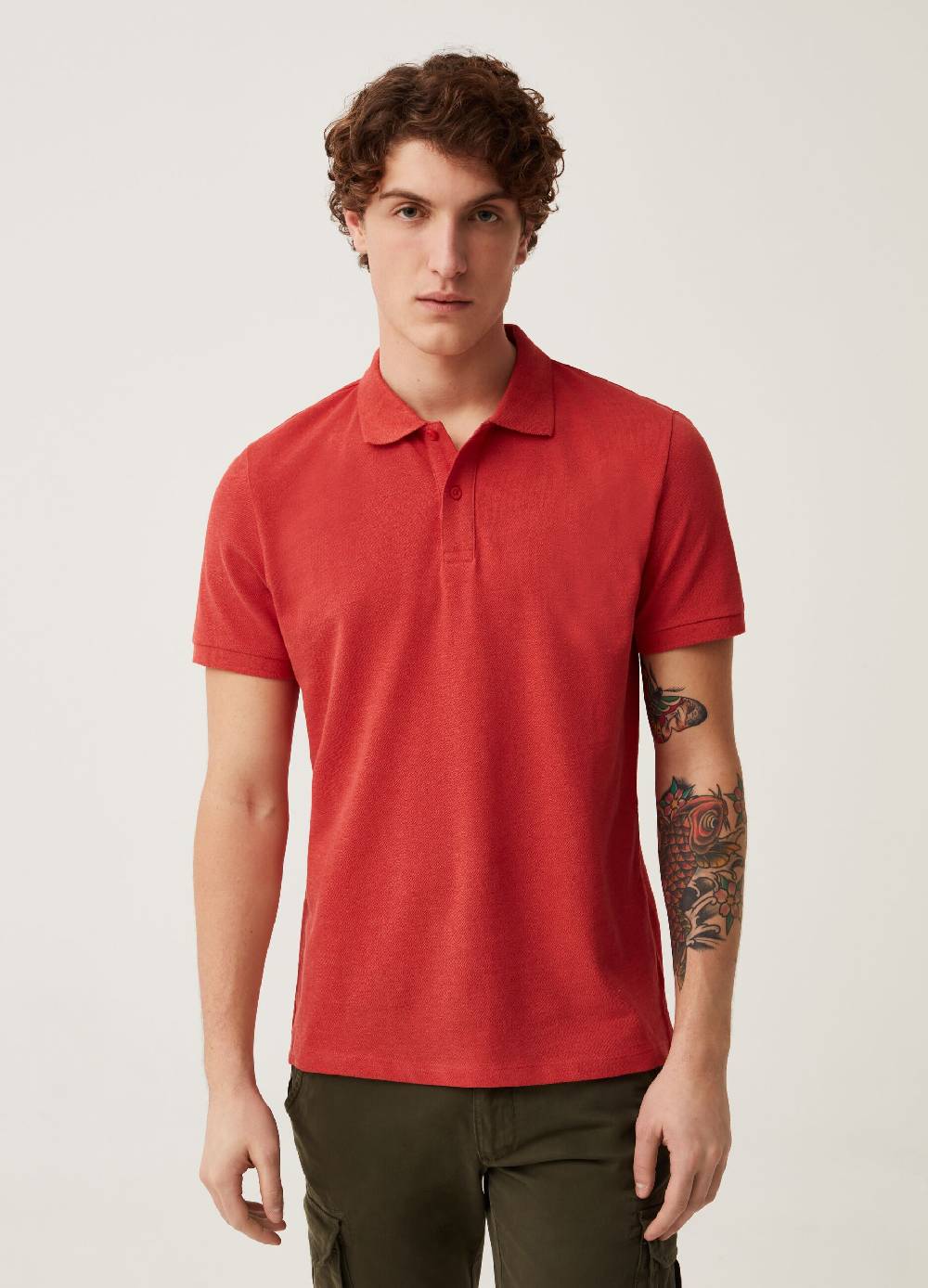Ovs Polo In Piquet Mélange