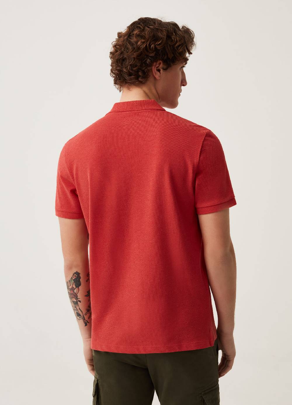Ovs Polo In Piquet Mélange