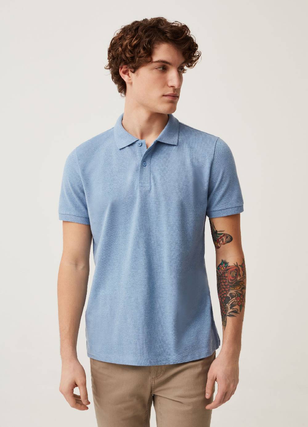 Ovs Polo in piquet mélange