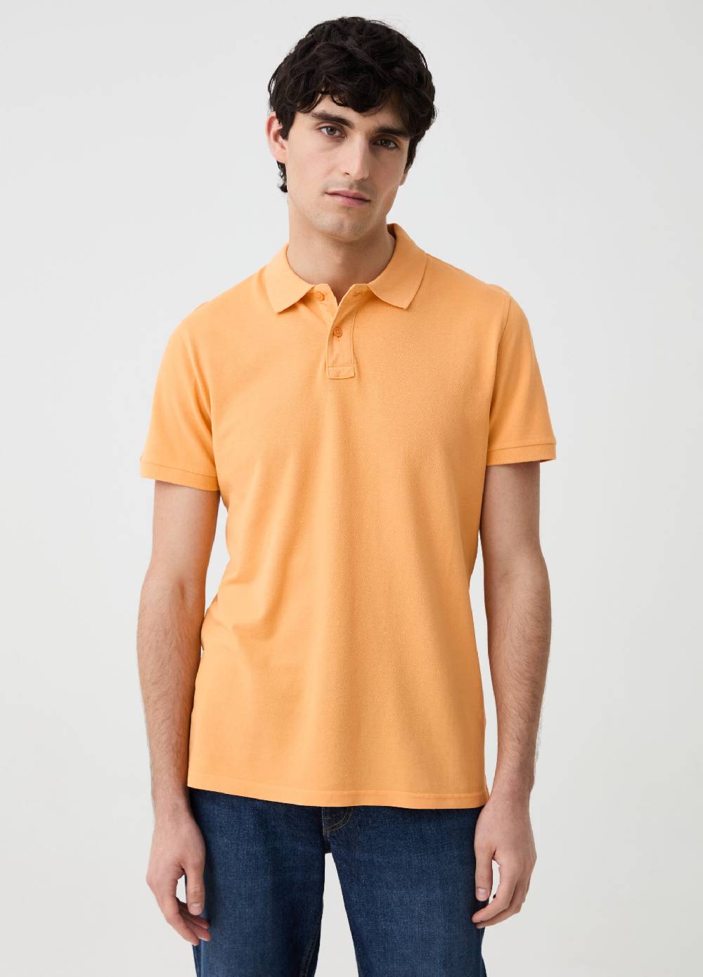Ovs Polo Regular Fit In Piquet Di Cotone