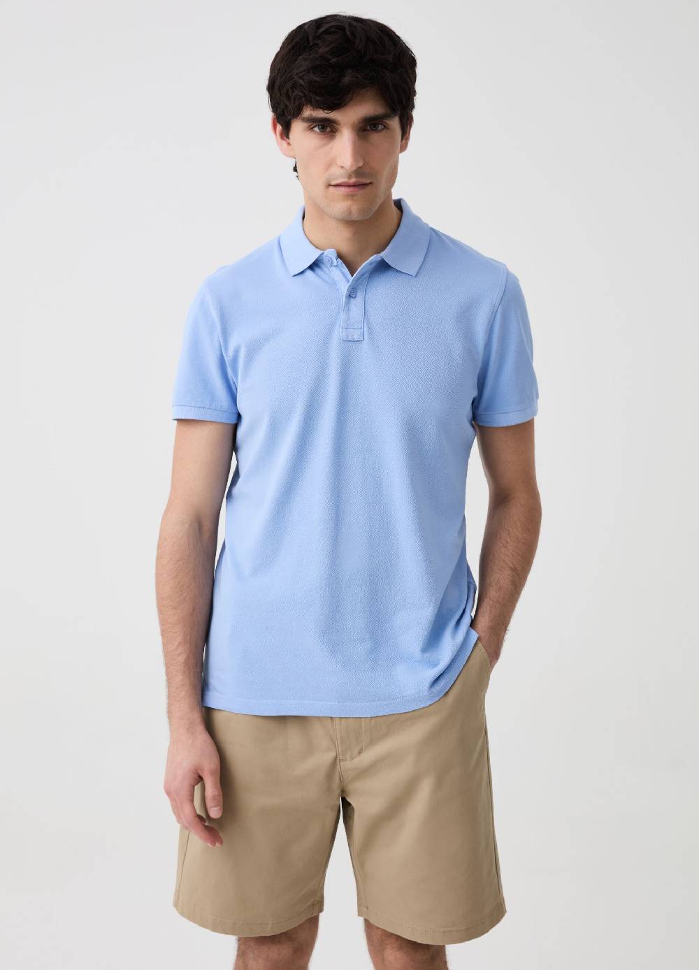 Ovs Polo Regular Fit In Piquet Di Cotone