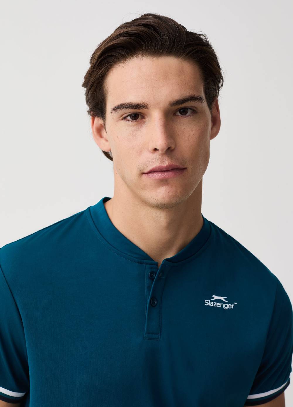 Ovs Polo Tennis Con Collo Alla Coreana Slazenger
