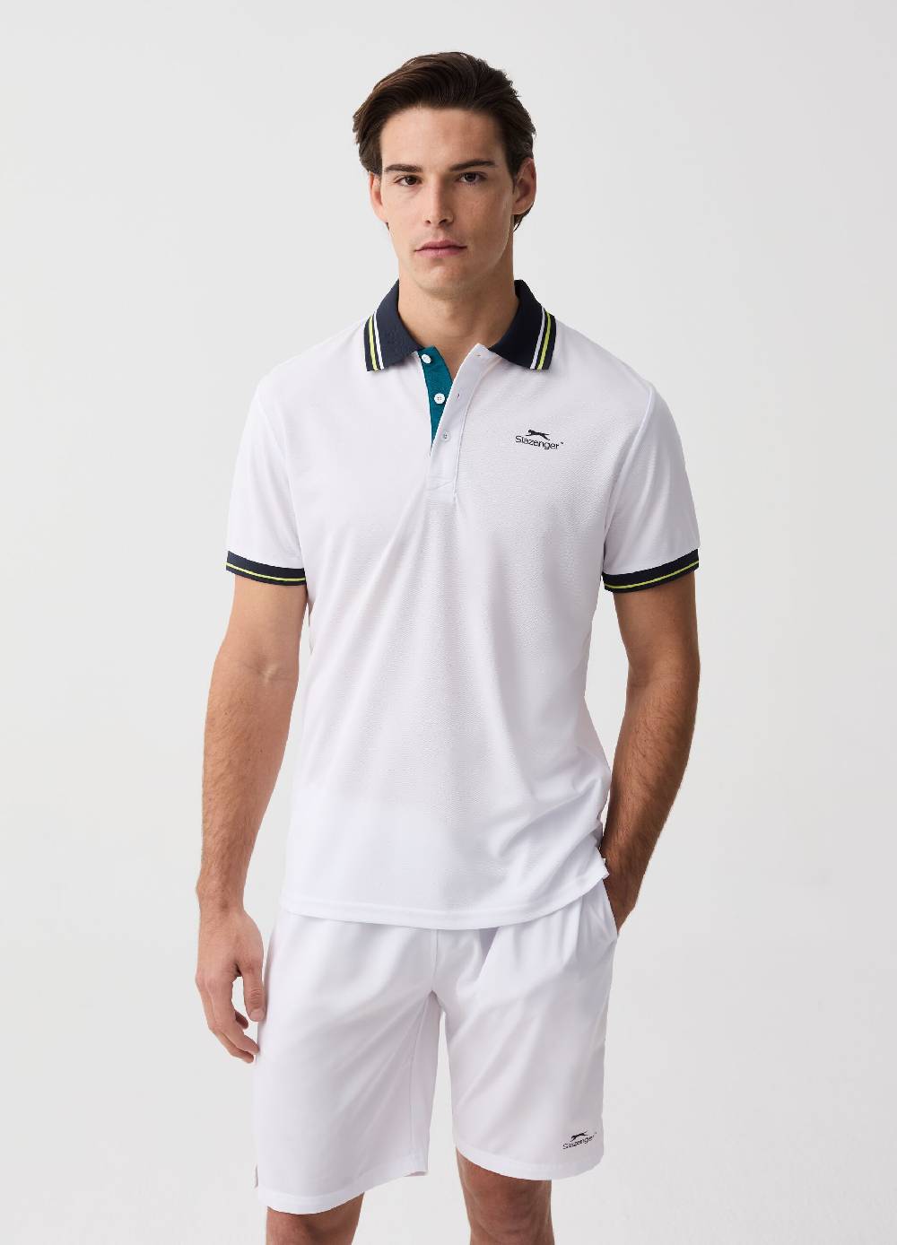 Ovs Polo tennis con profili rigati Slazenger