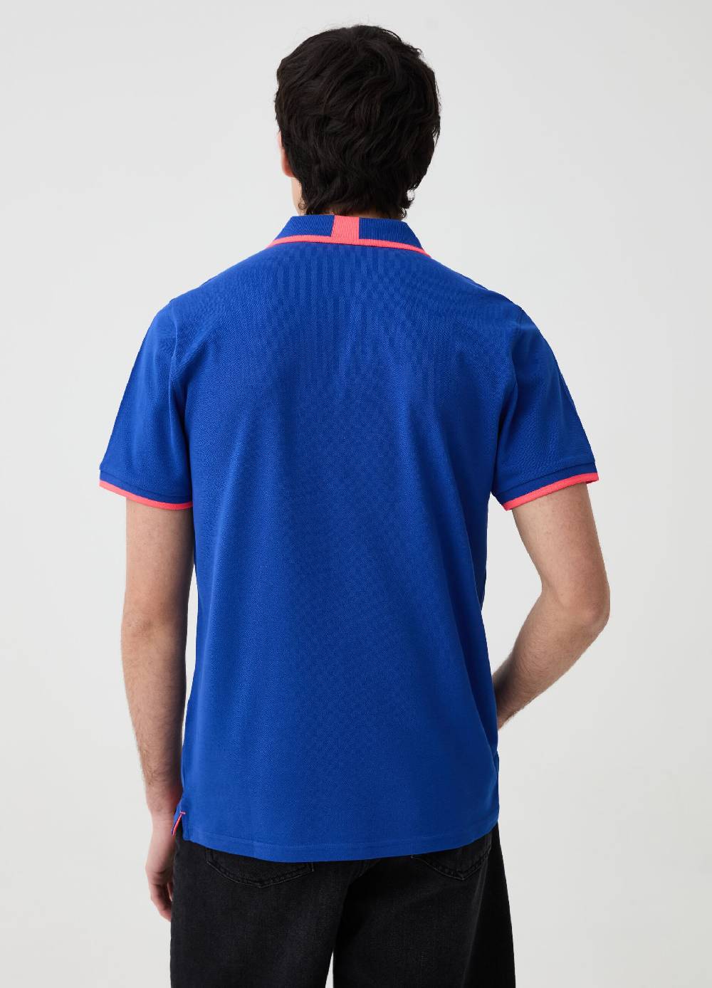 Ovs Polo Tinta Unita Con Profili Fluo