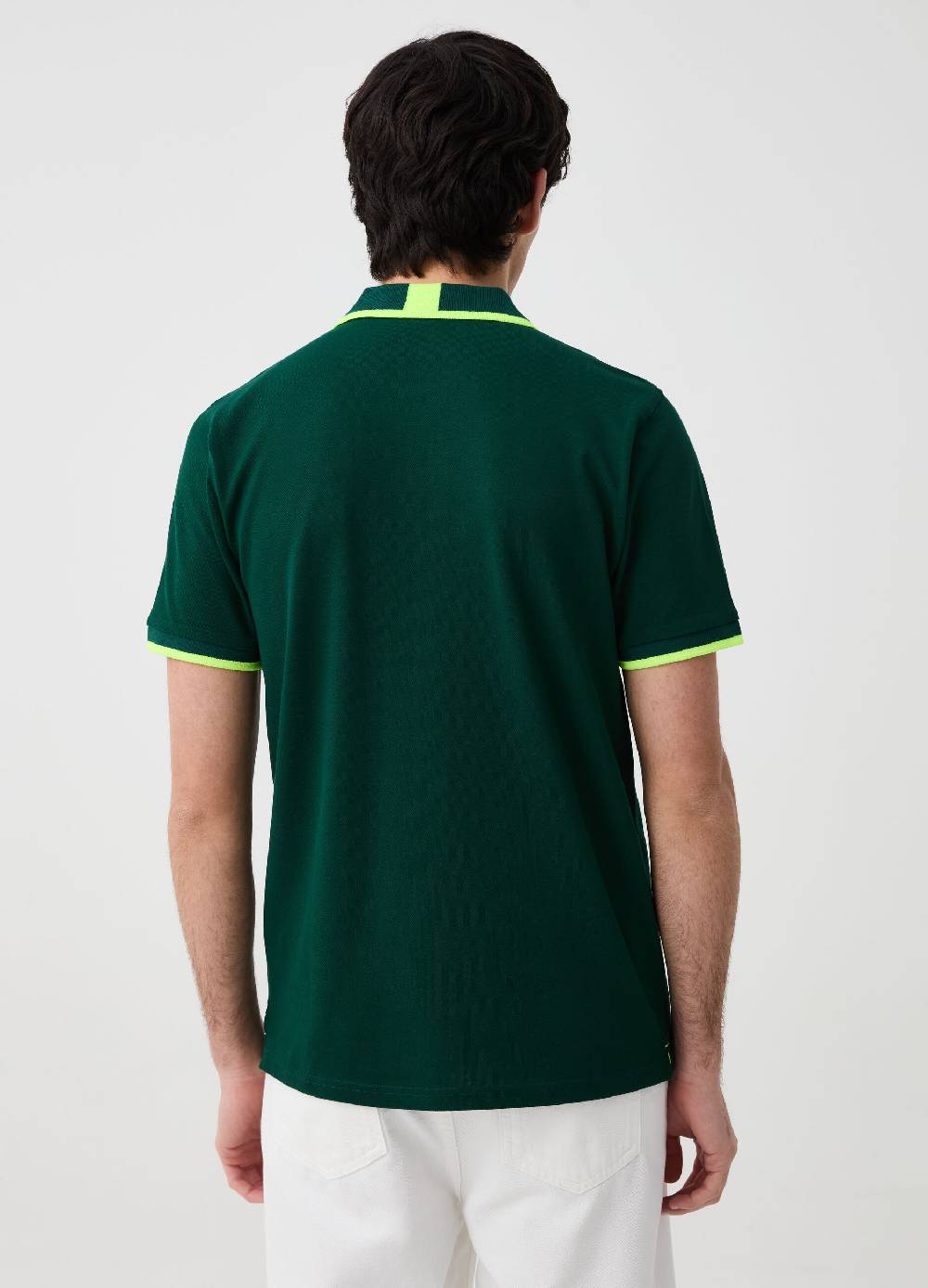 Ovs Polo Tinta Unita Con Profili Fluo