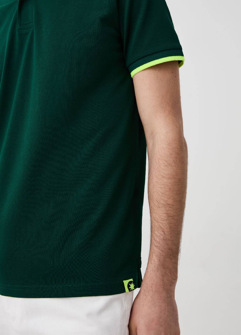 Ovs Polo Tinta Unita Con Profili Fluo