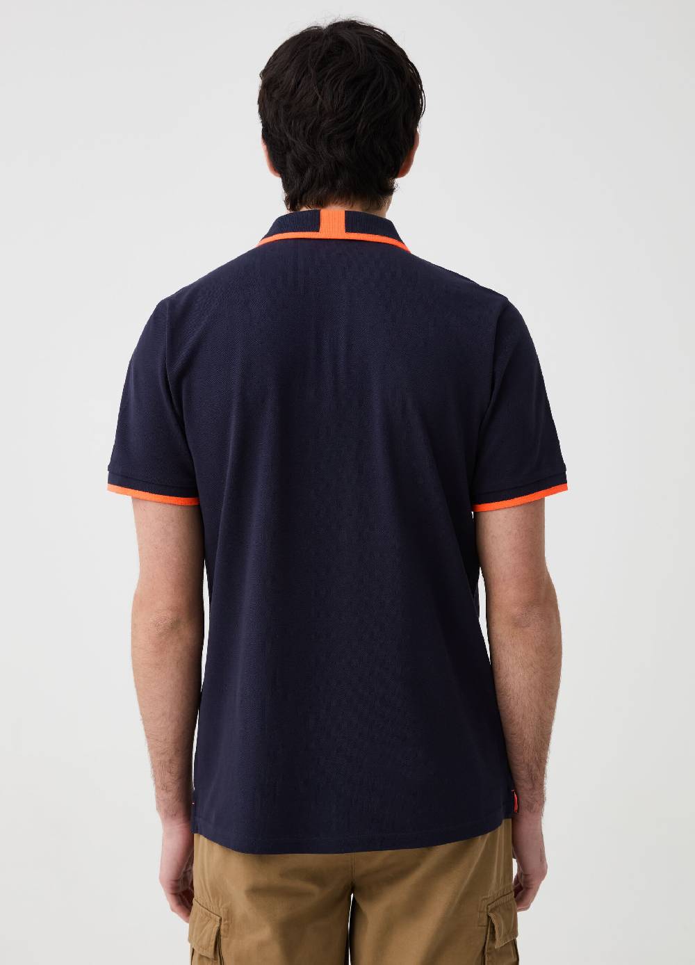Ovs Polo Tinta Unita Con Profili Fluo