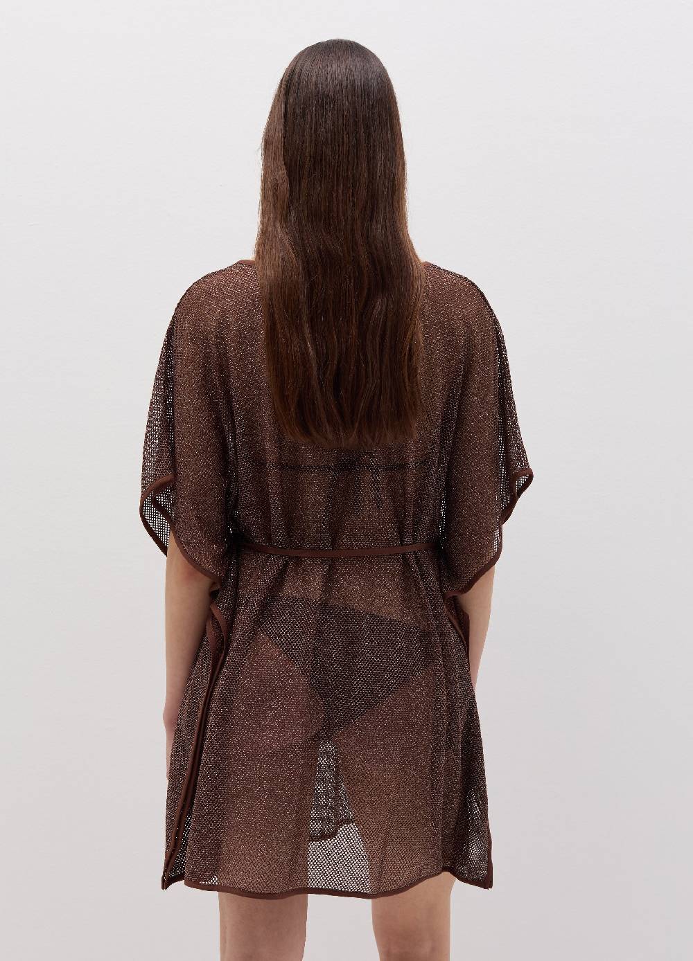 Ovs Poncho Copri Costume A Rete In Lurex