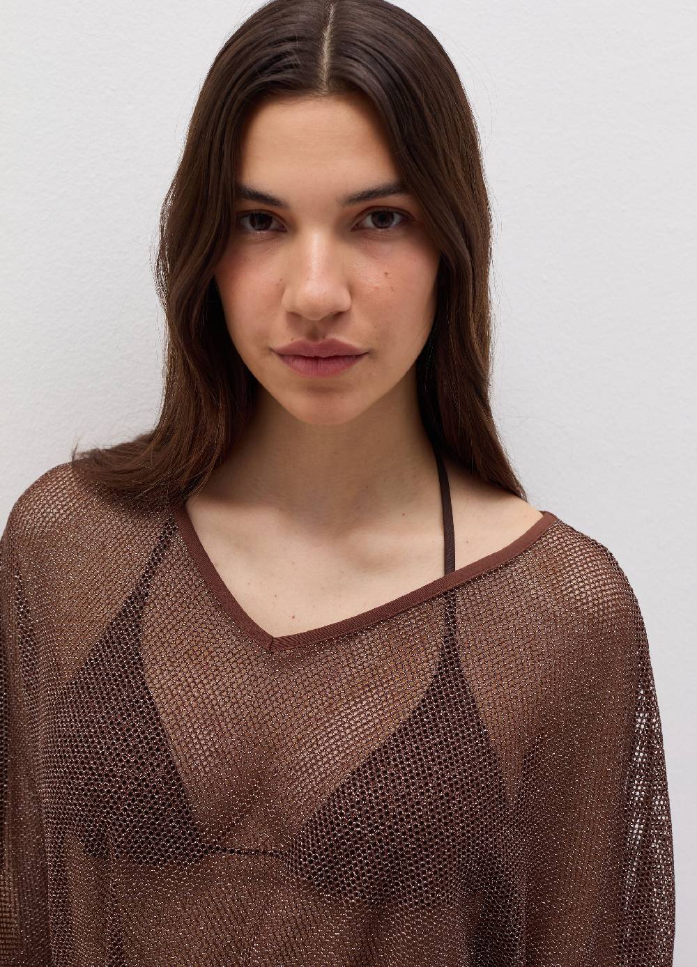 Ovs Poncho Copri Costume A Rete In Lurex