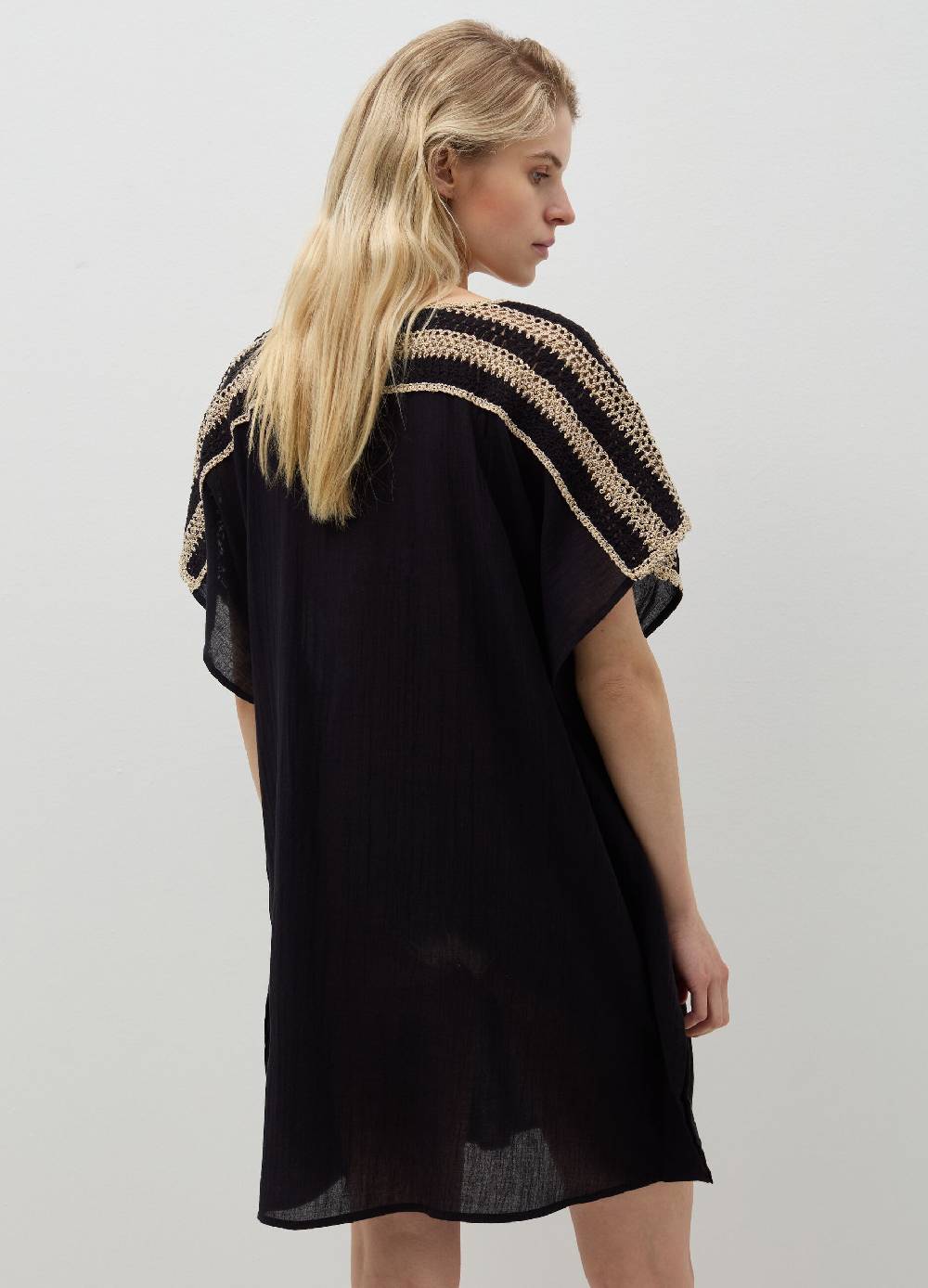 Ovs Poncho Copri Costume Con Inserto Crochet