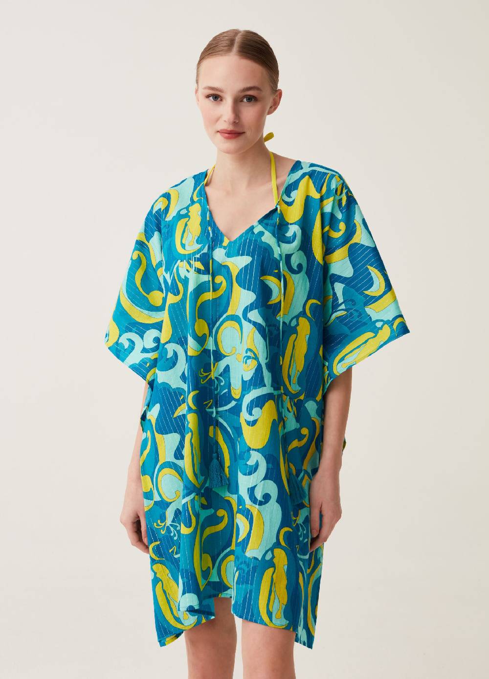 Ovs Poncho copri costume con stampa all-over