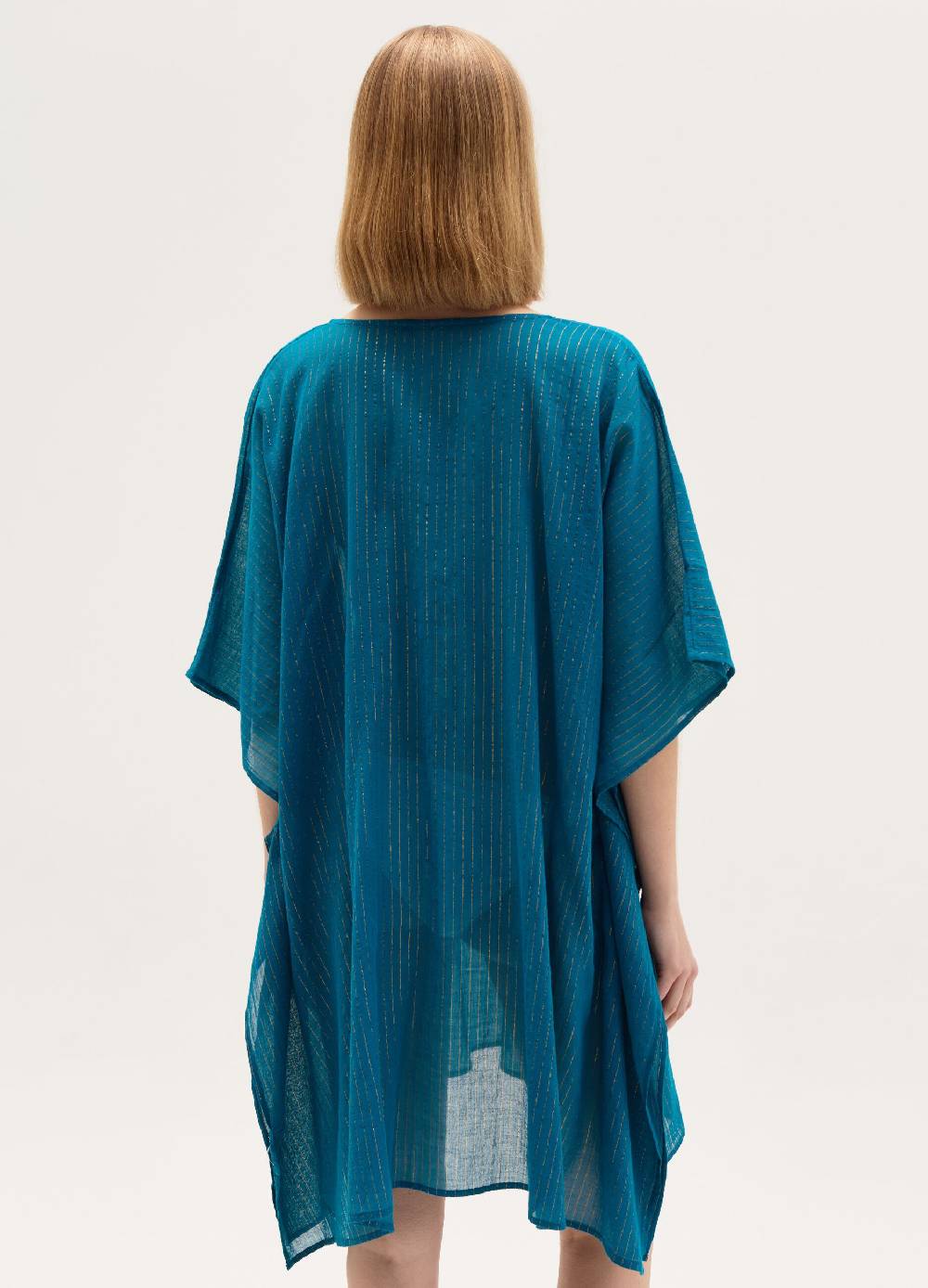 Ovs Poncho Copri Costume In Cotone E Lurex